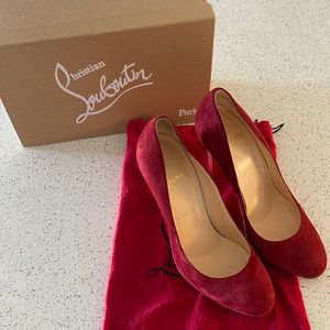 Christian Louboutin Red Suede Heel